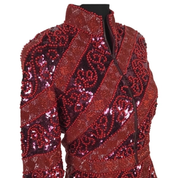 Henri Bendel Beaded 2 Piece Suit Size 6 - Picture 4 of 8